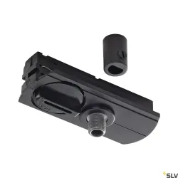 TRACK SYSTEM ADAPTER DO LAMP WISZĄCYCH, DO WYSOKONAPIĘCIOWEJ 1-FAZOWEJ SZYNY NATYNKOWEJ, KOLOR CZARN