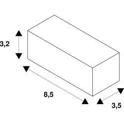 TRACK SYSTEM ADAPTER DO LAMP WISZĄCYCH, DO WYSOKONAPIĘCIOWEJ 1-FAZOWEJ SZYNY NATYNKOWEJ, KOLOR CZARN