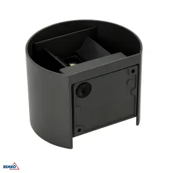 VALIT GRAFITOWY OPRAWA ŚCIENNA KINKIET LED 12W NW 4000K 1100LM IP65 IK08 100ST ALUMINIUM