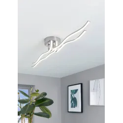 RONCADE CHROM/ BIAŁY OPRAWA SUFITOWA NT LED 37W WW 3000K 4700LM IP20 ALUMINIUM/ STAL/ TWORZYWO