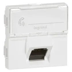 M45 BIAŁY GNIAZDO 2M KOMPUTEROWE 1X RJ45 CAT. 6 STP SKOŚNE
