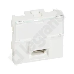 M45 BIAŁY GNIAZDO 2M KOMPUTEROWE 1X RJ45 CAT. 6 STP SKOŚNE