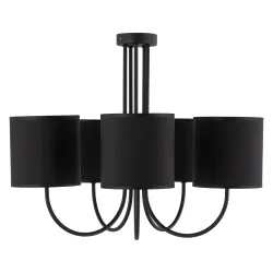 TORENS BLACK CZARNY/ ZŁOTY OPRAWA SUFITOWA 5X E27/ 15W IP20 METAL/ TKANINA