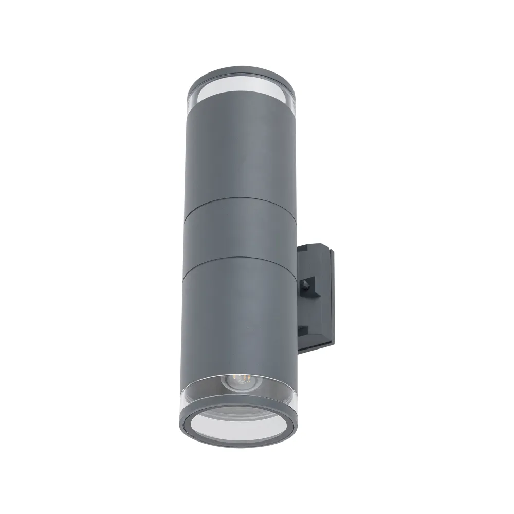 ROCK PRO II GRAFITOWY OPRAWA ŚCIENNA KINKIET NT 2X E27 25W IP44 ALUMINIUM LAKIEROWANE/ PC