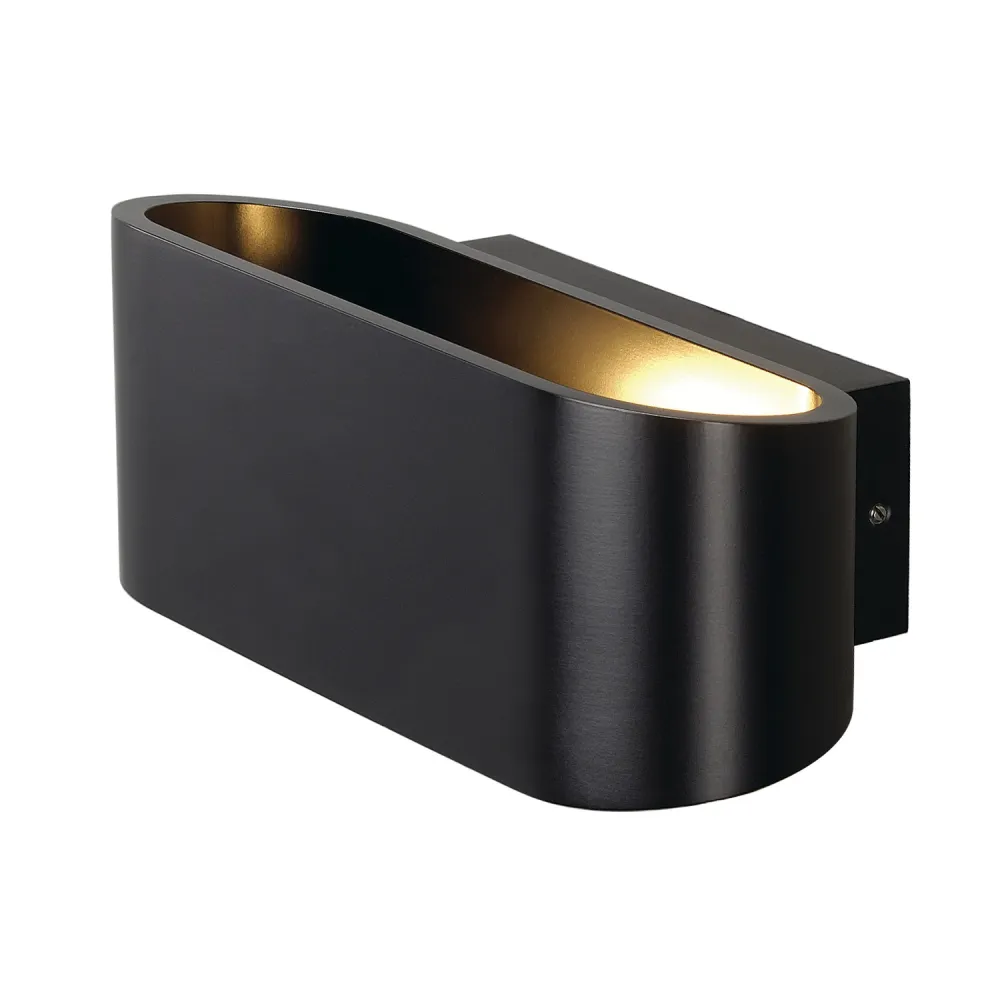 OSSA CZARNY OPRAWA ŚCIENNA KINKIET NT 1X R7S 78MM/ 100W IP20 ALUMINIUM/ STAL