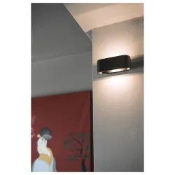 OSSA CZARNY OPRAWA ŚCIENNA KINKIET NT 1X R7S 78MM/ 100W IP20 ALUMINIUM/ STAL