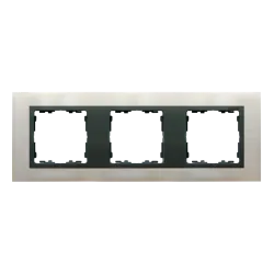 SIMON 82 NATURE STAL INOX / GRAFIT RAMKA 3X