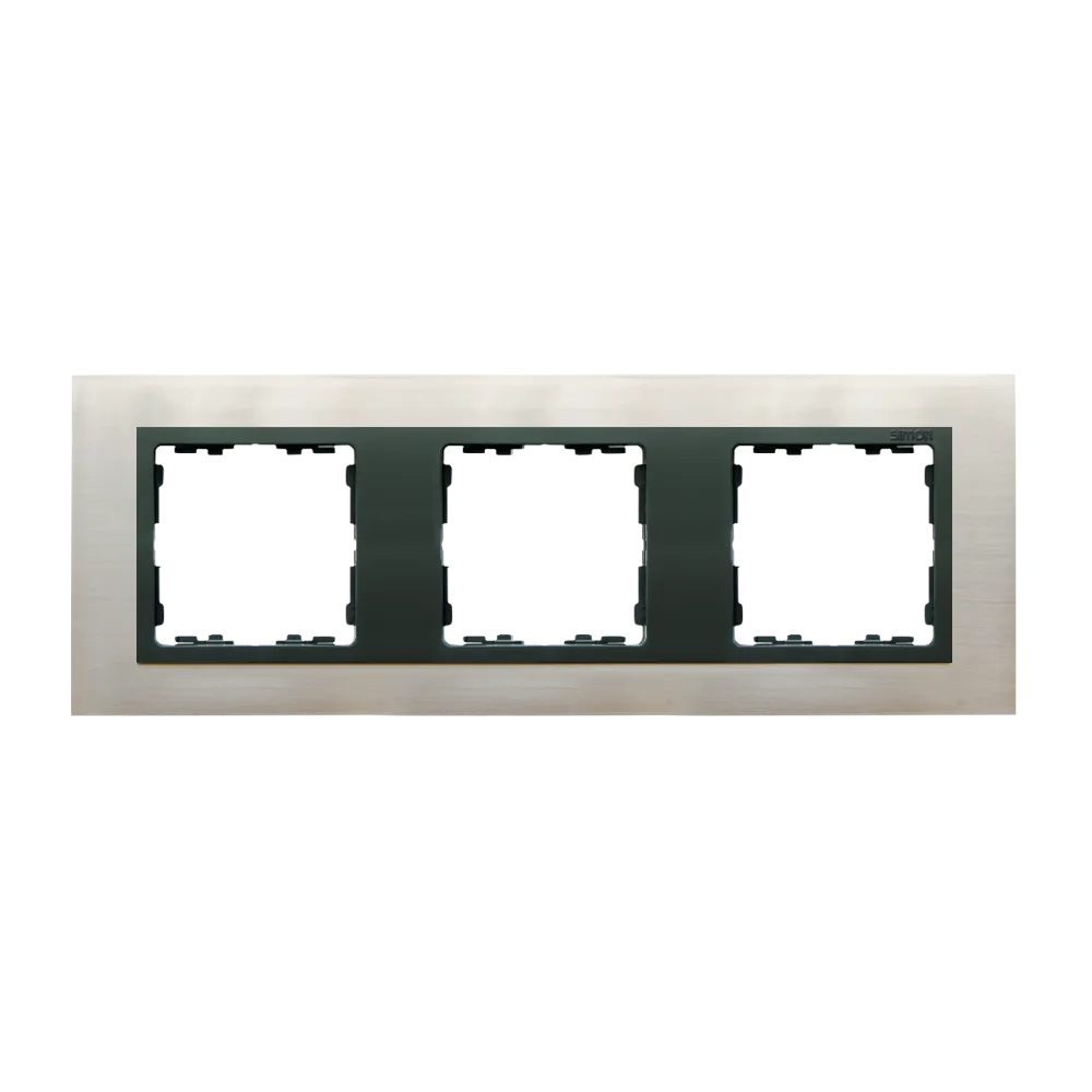 SIMON 82 NATURE STAL INOX / GRAFIT RAMKA 3X