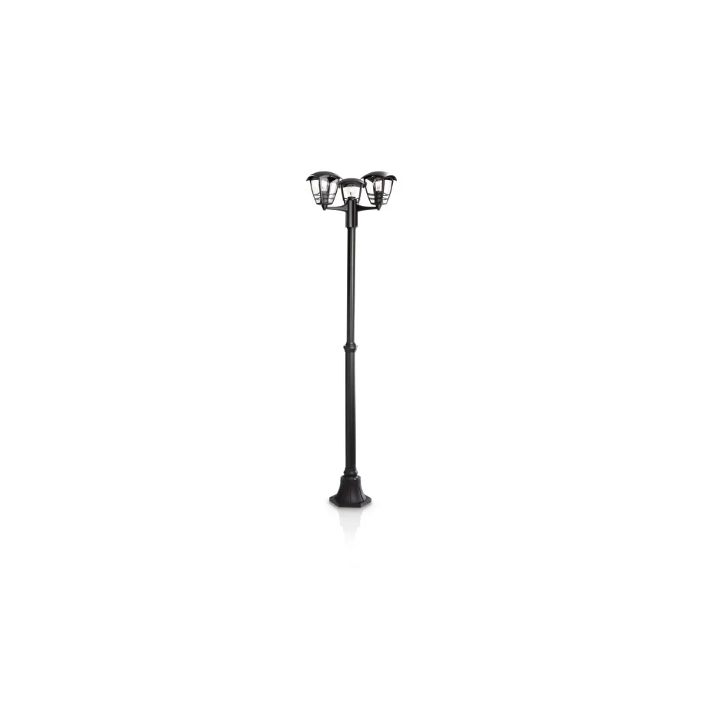 CREEK CZARNY OPRAWA LATARNIA OGRODOWA 3X E27/ 60W IP44 1840MM ALUMINIUM