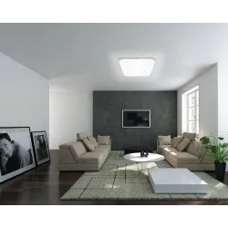 FRANIA BIAŁY OPRAWA PLAFON NT LED 10W WW 3000K 1100LM 280X280 IP20 STAL TWORZYWO