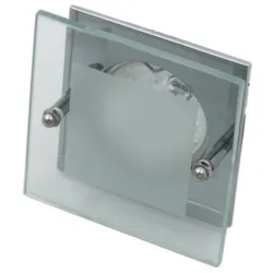 SZ-04 SREBRNY OPRAWA SUFITOWA PT 1X MR16/ 50W 12V IP20 METAL/ SZKŁO