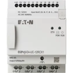 EASY-E4-UC-12RCX1 EASYE4 12-24VDC, 24VAC, 8DI(4AI), 4DO-R, BEZ WYŚW.