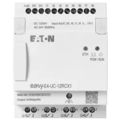 EASY-E4-UC-12RCX1 EASYE4 12-24VDC, 24VAC, 8DI(4AI), 4DO-R, BEZ WYŚW.