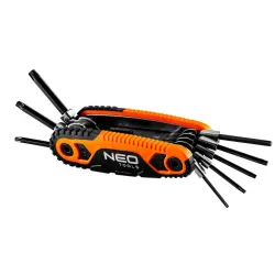 KLUCZE TORX Z UCHWYTEM T9, T10, T15, T20, T25, T27, T30, T40 NEO