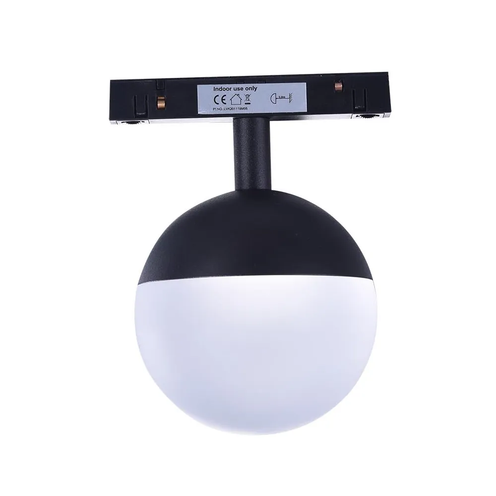 ALFA ELIN CZARNY OPRAWA SYSTEMOWA TRACK LED 8W NW 4000K 850LM IP20 SZKŁO/ METAL/ PVC