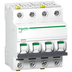 Schneider Electric Wyłącznik nadprądowy Acti9 iC60H-C50-4 C 50A 4-biegunowy, A9F07450