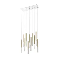 LOYA ZŁOTY/ TRANSPARENTNY OPRAWA WISZĄCA LED 11X 5W WW 3000K 4950LM IP20 METAL