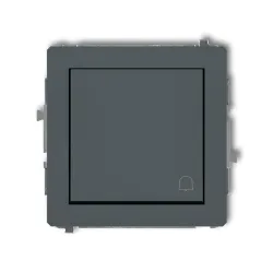 DECO MODUŁ GRAFIT MAT ŁĄCZNIK "DZWONEK" 1X 1Z ZACISKI ŚRUBOWE 10AX 250V