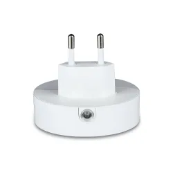 VT-84-RD BIAŁY OPRAWA DO GNIAZDKA LED 0.4W WW 3000K 10LM IP20 + USB TWORZYWO