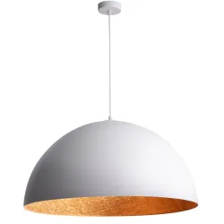 SFERA BIAŁY/ MIEDŹ OPRAWA WISZĄCA 1X E27/ 60W IP20 STAL LAKIEROWANA/ KOMPOZYT