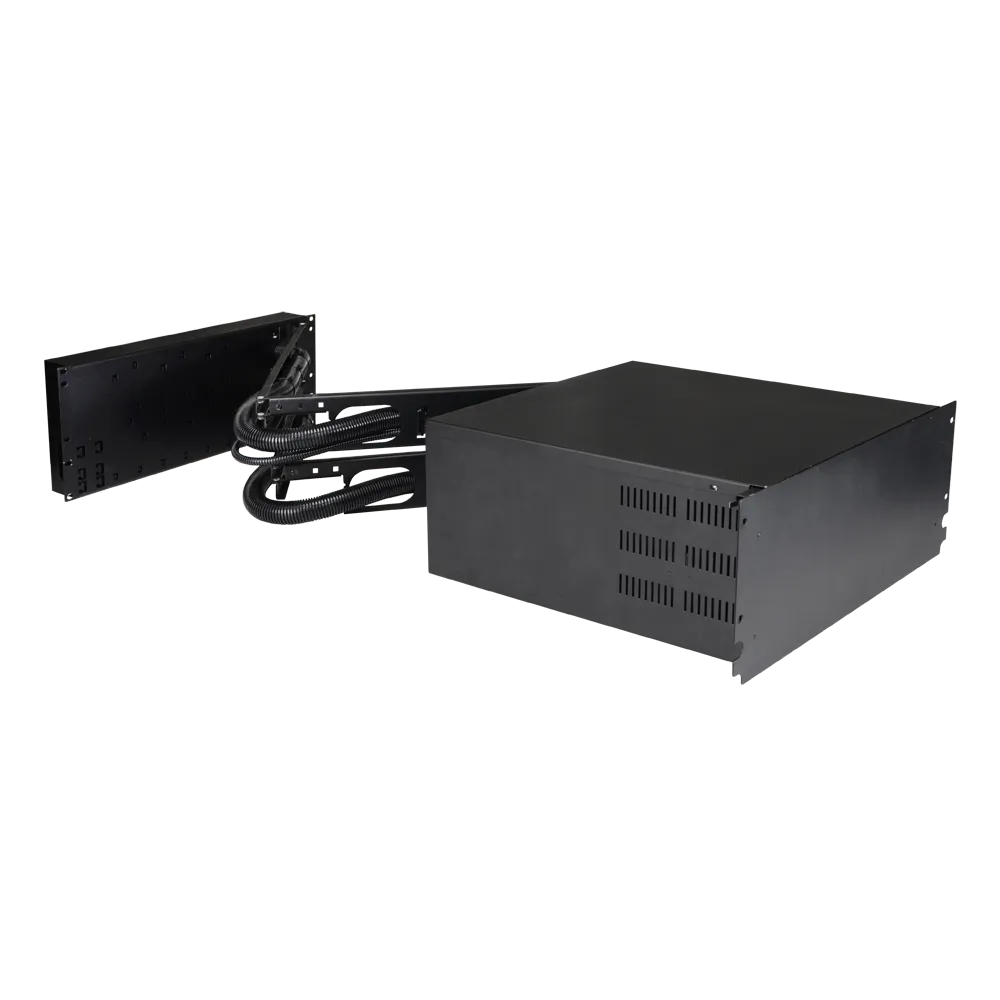 OBUDOWA RACK SECURITY 4U/400MM/48LINII/17AH DO SZAF RACK19" DWUPOZIOMOWA