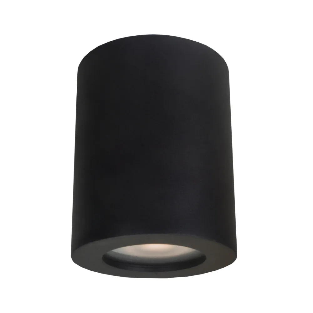 FAUSTO CZARNY OPRAWA SUFITOWA SPOT NT 1X GU10/ 40W IP44 ALUMINIUM/ STAL