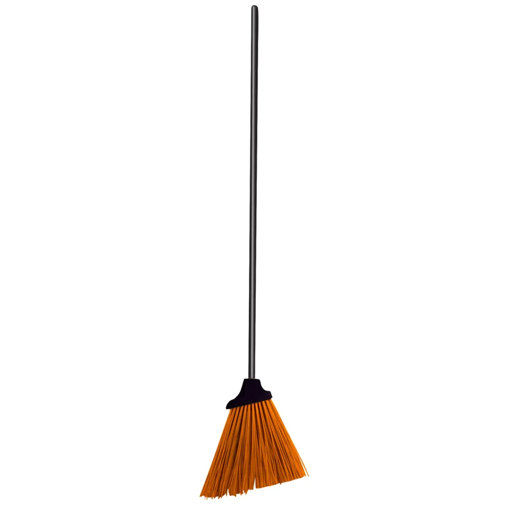 SZCZOTKA GOSPODARCZA PLAST. Z TRZ.RUR.MET.120CM POMARAŃCZ.