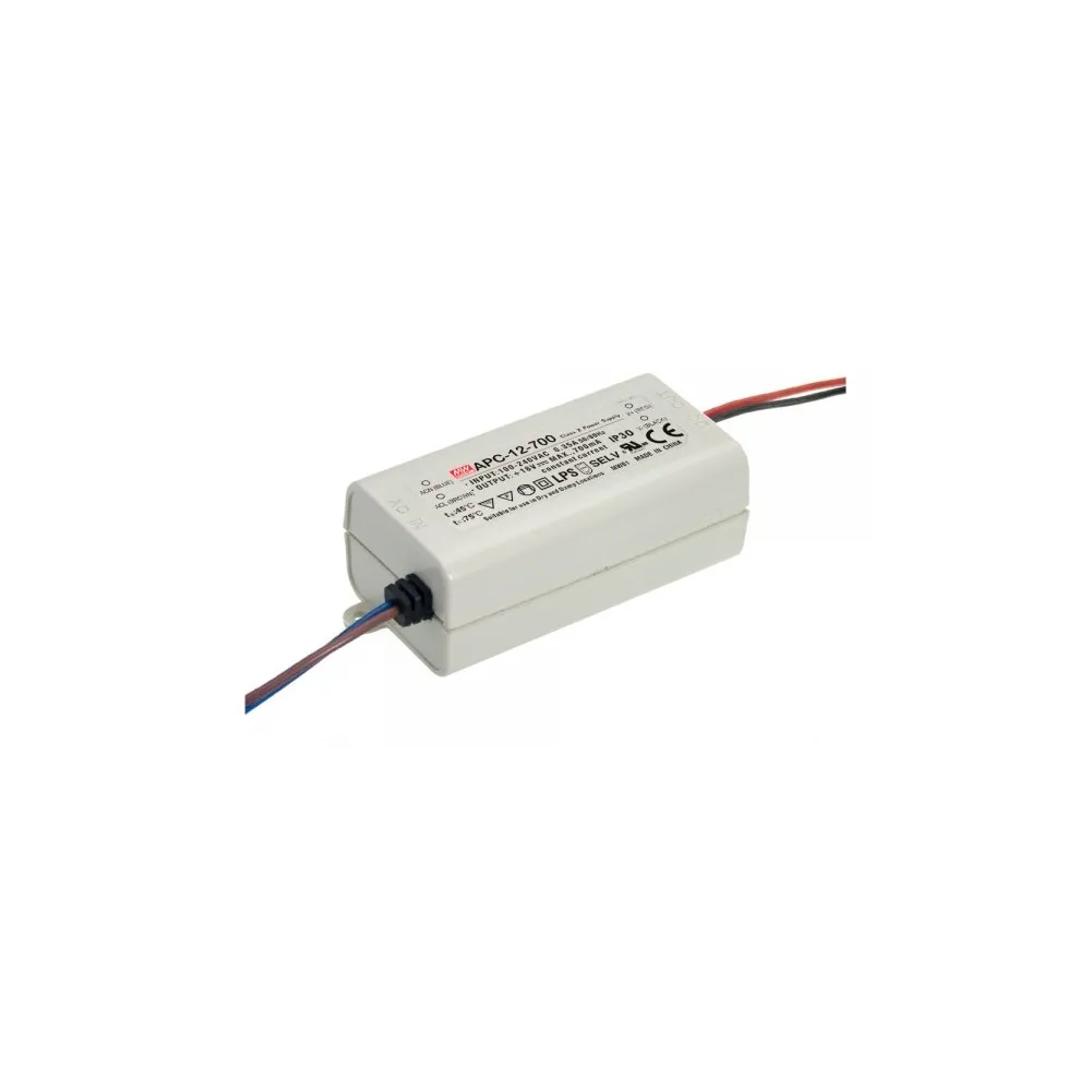 APC ZASILACZ IMPULSOWY LED 12,6W 9÷18VDC 700MA 90÷264VAC IP42