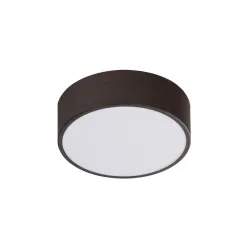 ZIGO CZARNY/ BIAŁY OPRAWA SUFITOWA PLAFON LED 10W CW 6500K 25X8 IP20 METAL/ SZKŁO