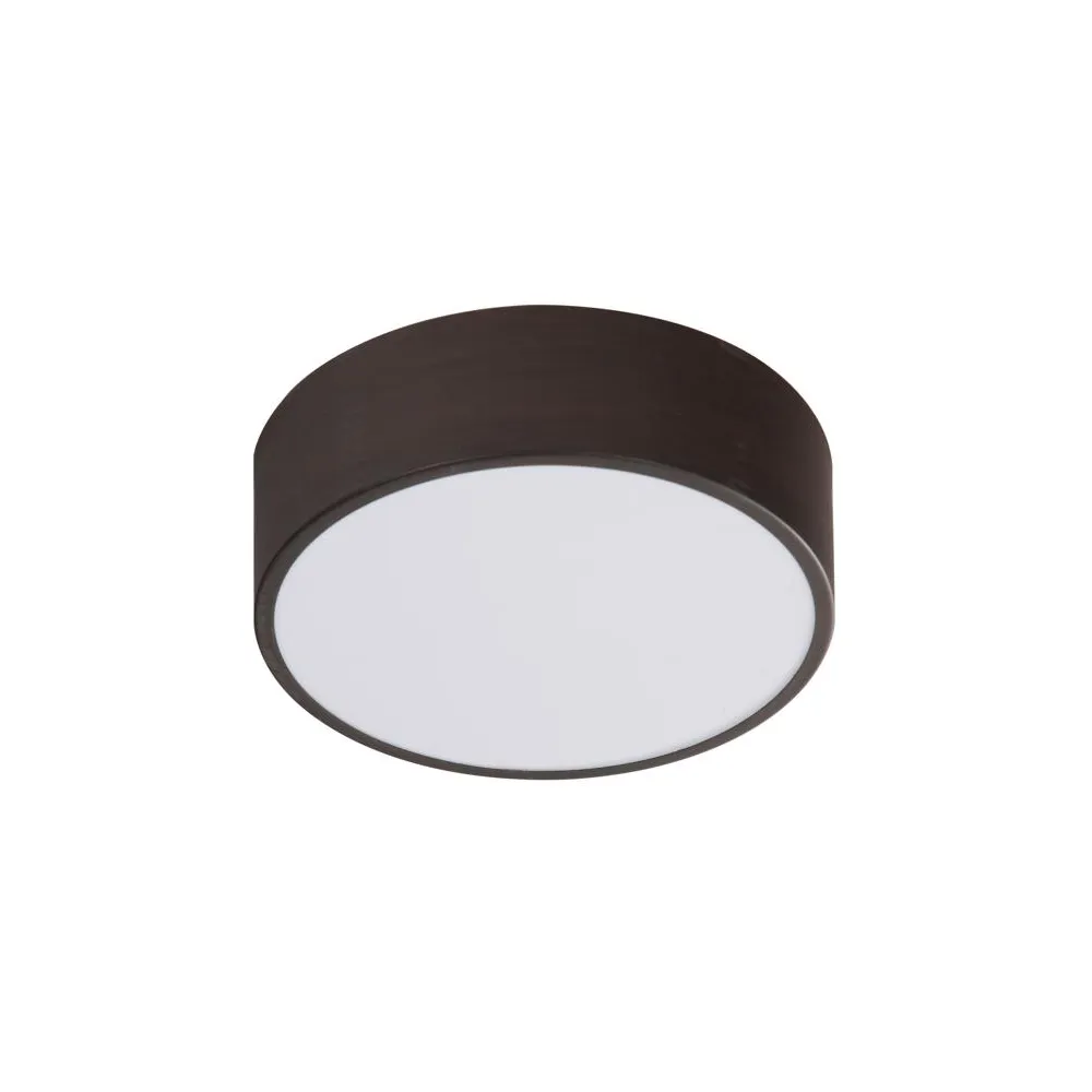 ZIGO CZARNY/ BIAŁY OPRAWA SUFITOWA PLAFON LED 10W CW 6500K 25X8 IP20 METAL/ SZKŁO
