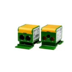 EDBM-6/PE BLOK ROZDZIELCZY 192A (2X4-70MM2/2X4-50MM2+1X2,5-25MM2) ŻÓŁTO-ZIELONA