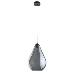 FUENTE GRAFITOWY/ CZARNY OPRAWA WISZĄCA 1X E27/ 15W IP20 SZKŁO/ METAL/ TWORZYWO