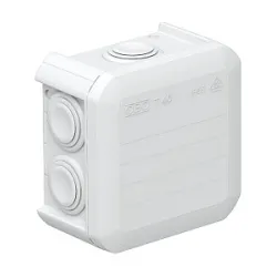 T 40 RW PUSZKA INSTALACYJNA NT 90X90X52 POKRYWA PEŁNA IP55 IK07 BIAŁY T-SERIA