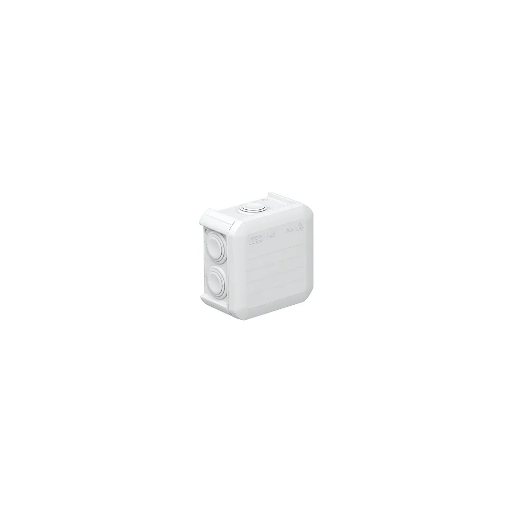 T 40 RW PUSZKA INSTALACYJNA NT 90X90X52 POKRYWA PEŁNA IP55 IK07 BIAŁY T-SERIA