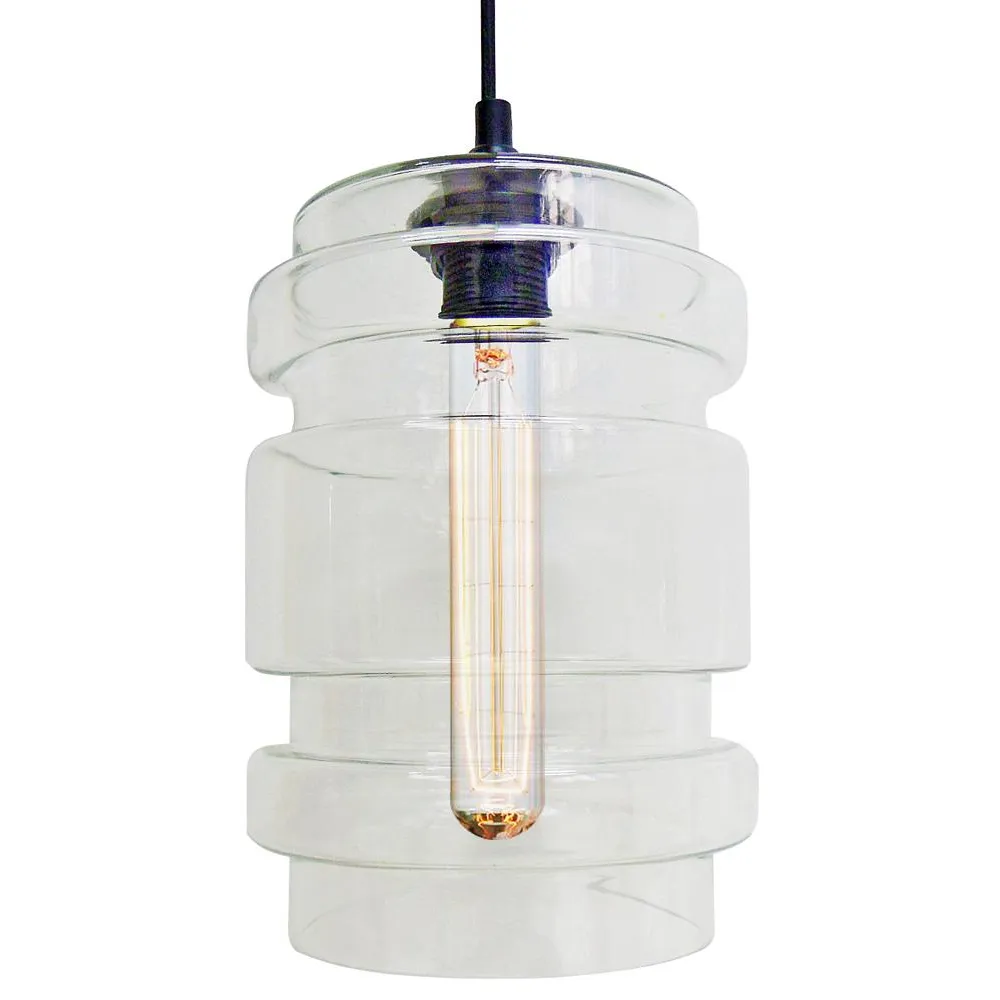DECORADO TRANSPARENTNY OPRAWA WISZĄCA 1X E27/ 60W IP20 METAL/ SZKŁO