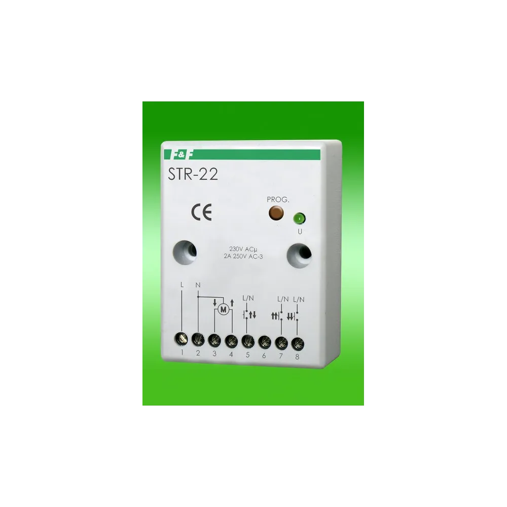 STR-22 STEROWNIK ROLET 1-PRZYCISKOWY 2A 230V AC