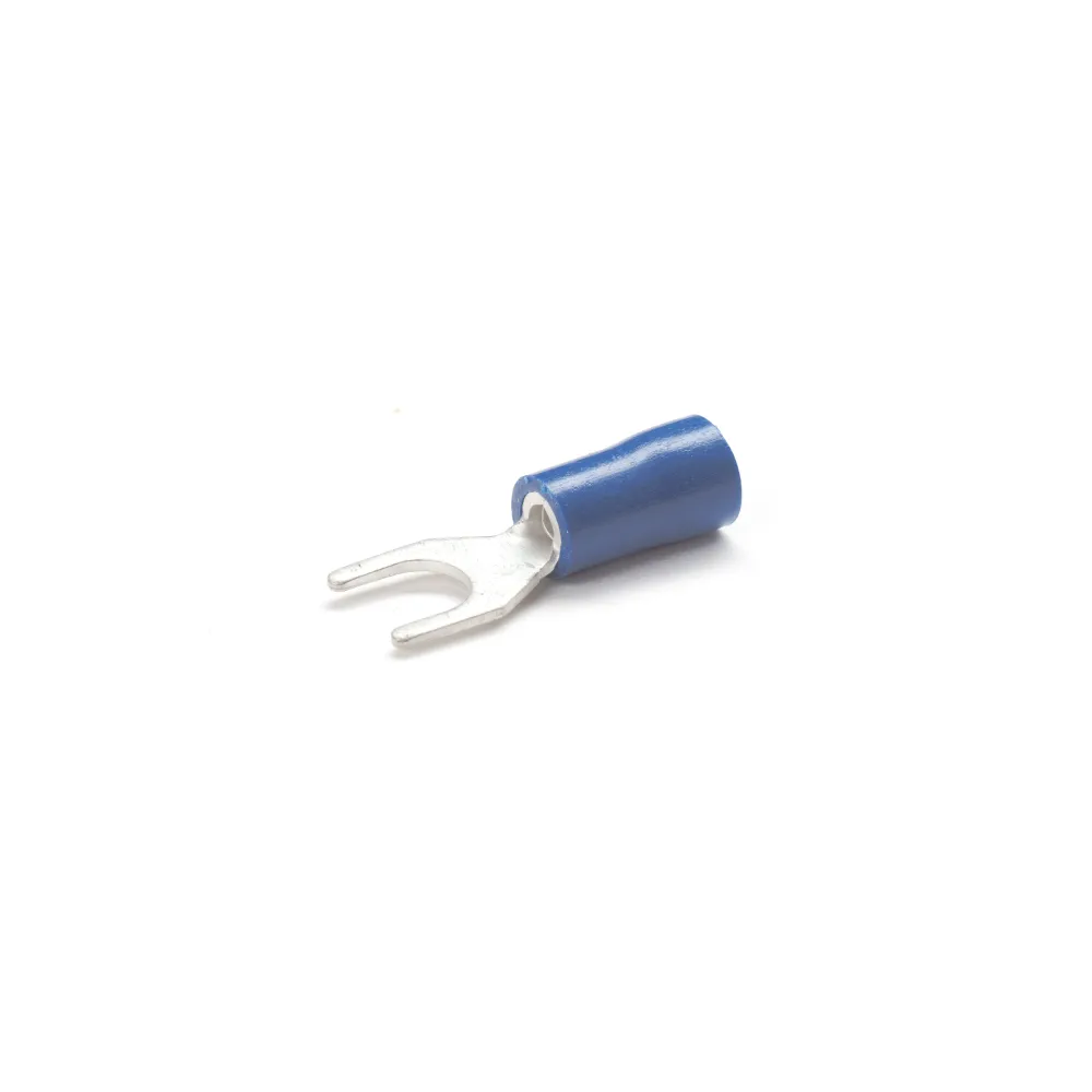 KOŃCÓWKA WIDEŁKOWA IZOLOWANA 1.5 - 2.5 mm2 / 4 mm NIEBIESKA (100 szt.)