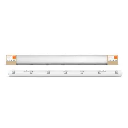 DAMPPROOF HOUSING SZARY OPRAWA LINIOWA HERMETYCZNA 2XLAMP 1200MM IP65 IK08 PC