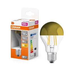 LED STAR ŻARÓWKA LED BULB FILAMENT GOLD 7/50W E27 230V PRZEZROCZYSTA 827 WW 2700K 650LM 300ST A60
