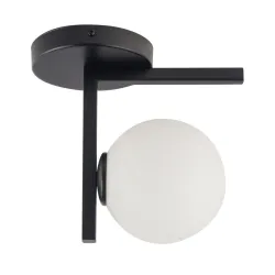 ANDY CZARNY/ BIAŁY OPRAWA SUFITOWA NT 1X G9/ 12W LED IP20 STAL LAKIEROWANA/ SZKŁO