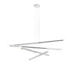 OPRAWA WISZĄCA TUBO 8 CHROM 8 X 40W E14 METAL