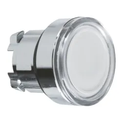 Schneider Electric Harmony XB4 Główka przycisku wystającego z samoczynnym powrotem LED BA9a biała metalowa, ZB4BW31