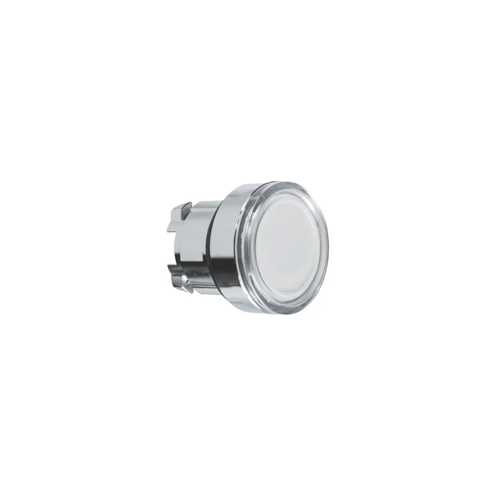 Schneider Electric Harmony XB4 Główka przycisku wystającego z samoczynnym powrotem LED BA9a biała metalowa, ZB4BW31