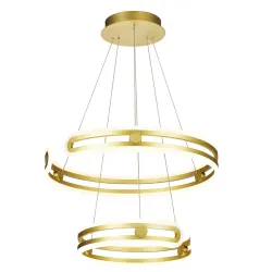 KIARA ZŁOTY OPRAWA WISZĄCA LED 120W WW 3000K 5180LM IP20 STAL/ ALUMINIUM/ AKRYL