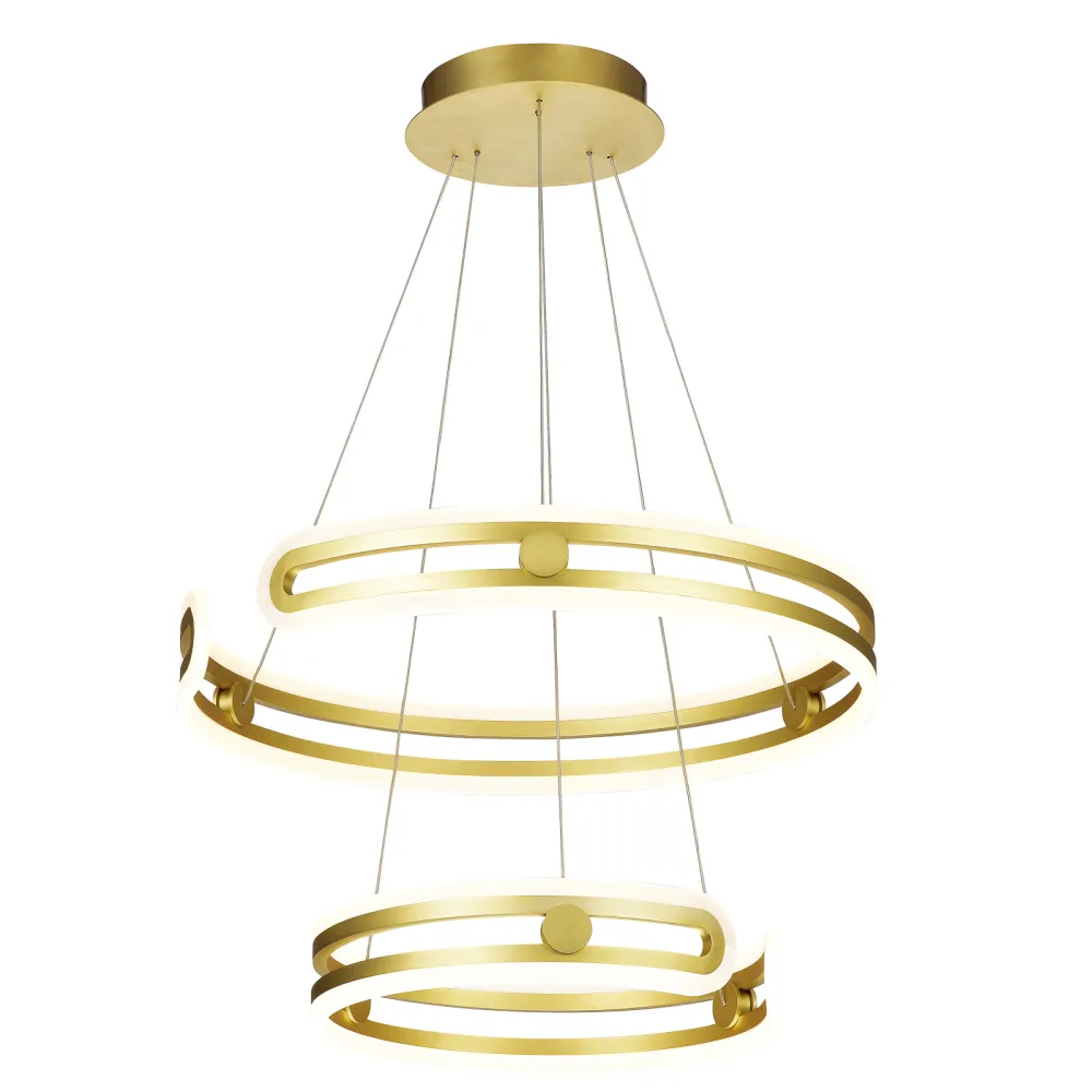 KIARA ZŁOTY OPRAWA WISZĄCA LED 120W WW 3000K 5180LM IP20 STAL/ ALUMINIUM/ AKRYL