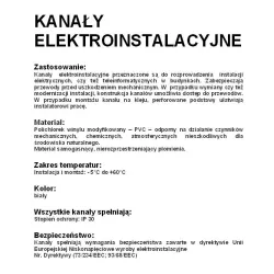 KK 25X15-30 KANAŁ KABLOWY 2M 25X15 BIAŁY