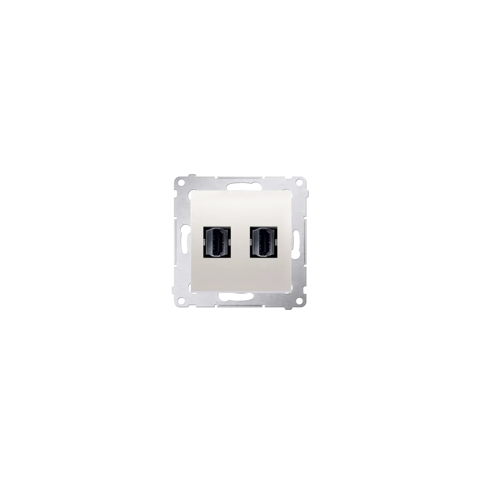 SIMON 54 MODUŁ KREM GNIAZDO 2X HDMI