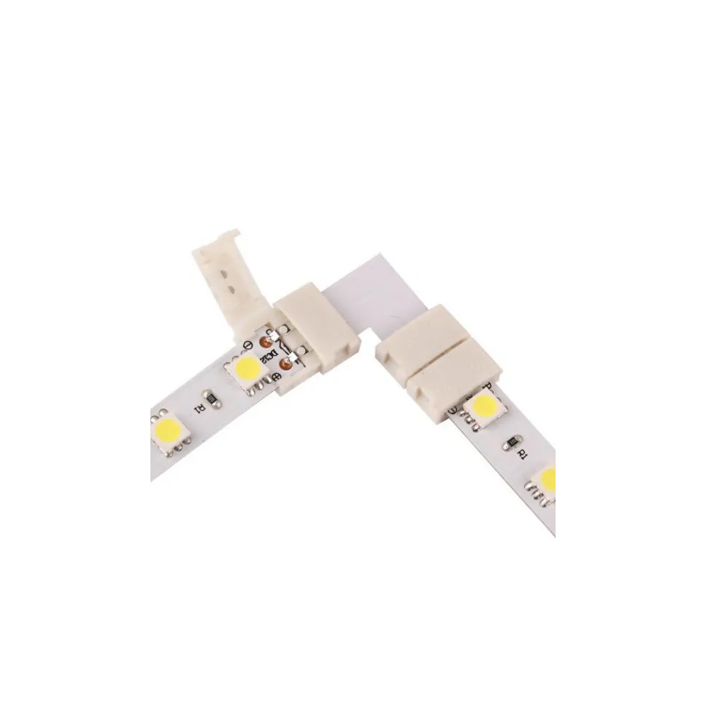 ZŁĄCZKA LED 10MM. KSZTAŁT: L PCV