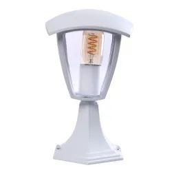 FOX BIAŁY OPRAWA OGRODOWA STOJĄCA 1X E27/ 40W 290MM IP44 ALUMINIUM/ TWORZYWO