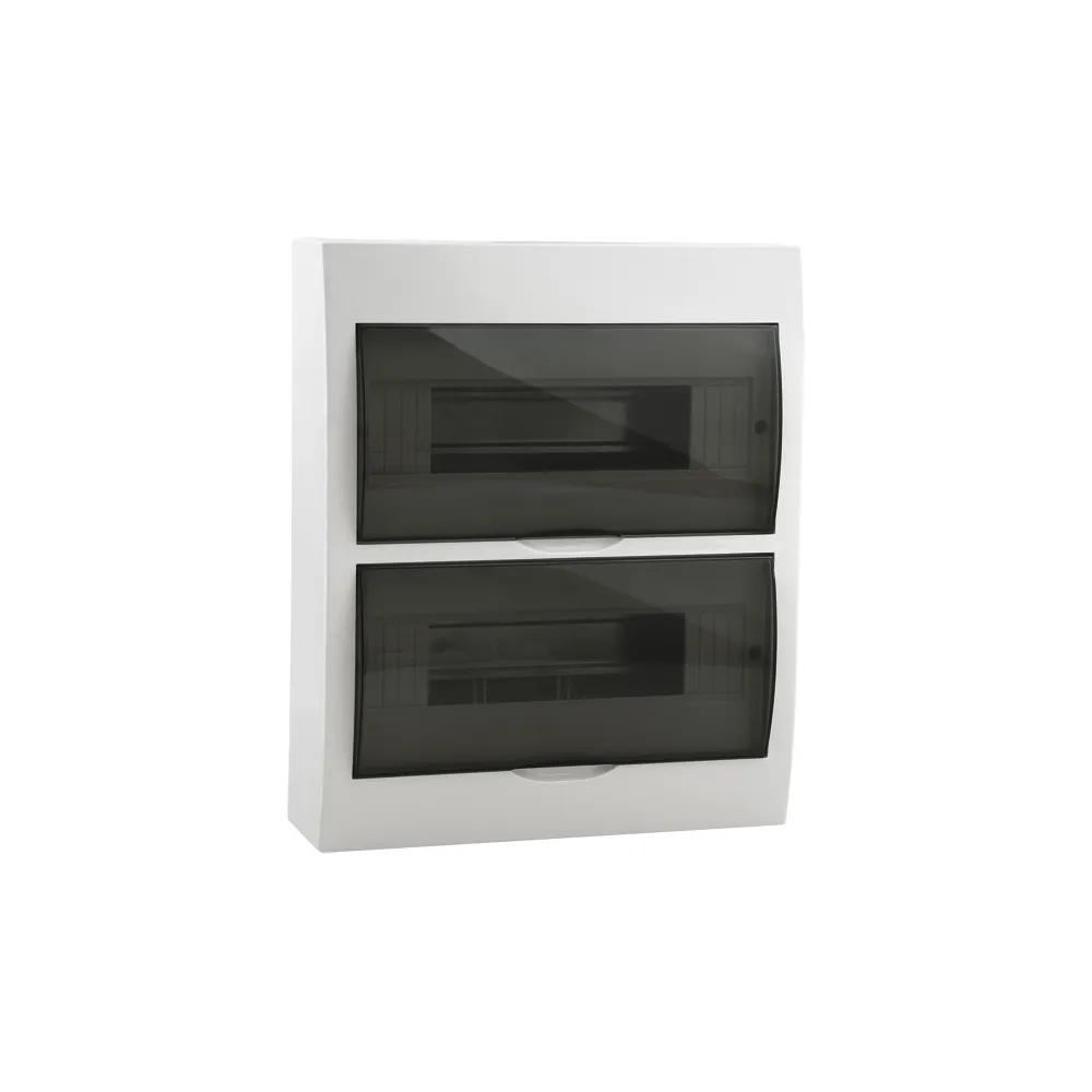 DB212S 2X12M/SMD ROZDZIELNIA PLASTIKOWA NT 24M 2X 12M IP40 IK06 326X270X100 DRZWI DYMNE BIAŁY